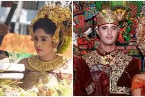 Momen pernikahan 9 seleb pakai adat Bali, terbaru Venna Melinda