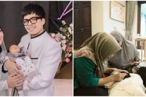 9 Momen anak Aurel dicukur botak, Atta Halilintar sempat tak tega