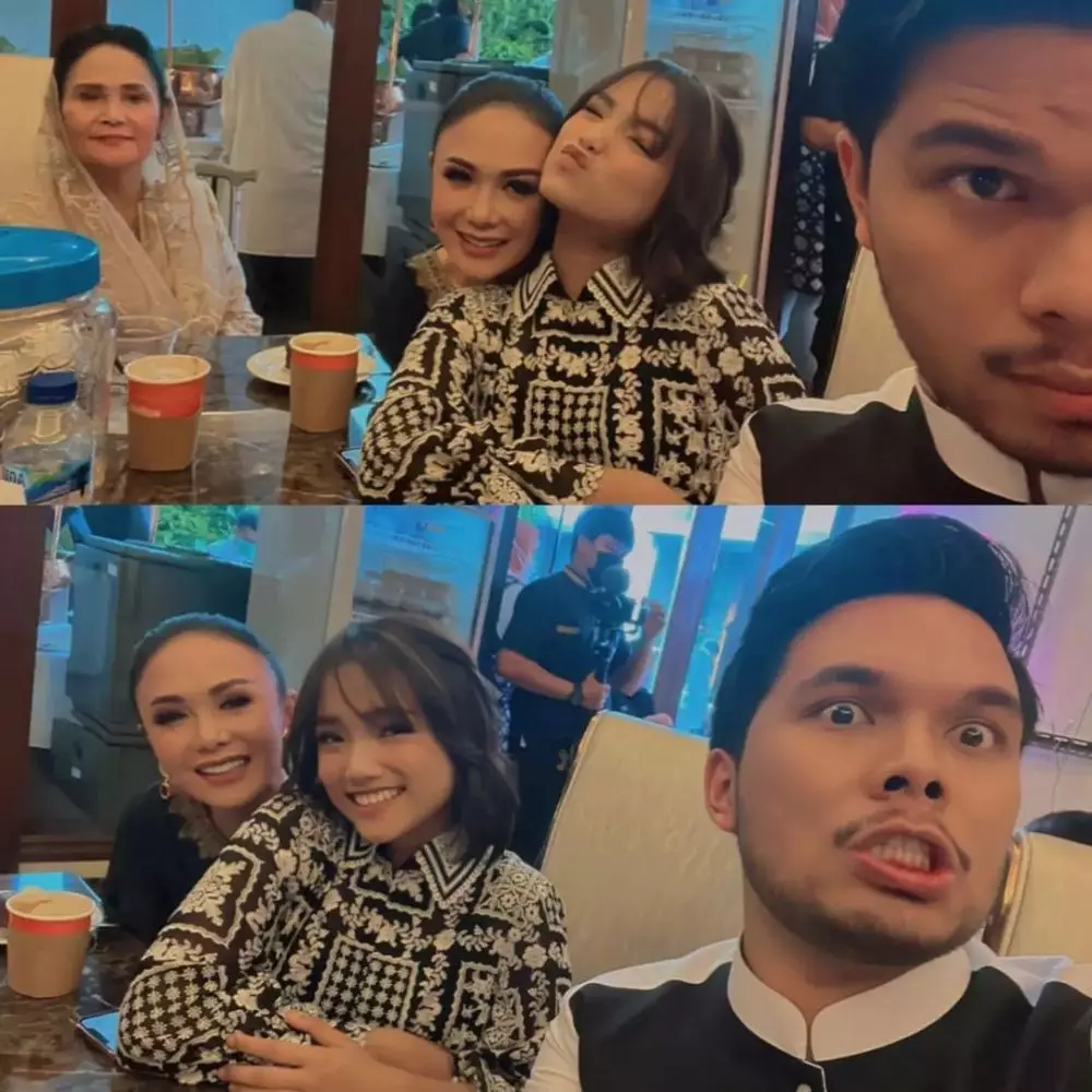 Potret akrab Fuji dengan keluarga besar Aurel Hermansyah Instagram