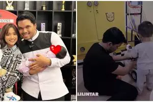 11 Momen Thariq Halilintar momong Gala Sky, mandiin sampai nyuapin