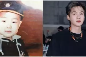 9 Potret masa kecil Suga BTS, paras imutnya nggak berubah
