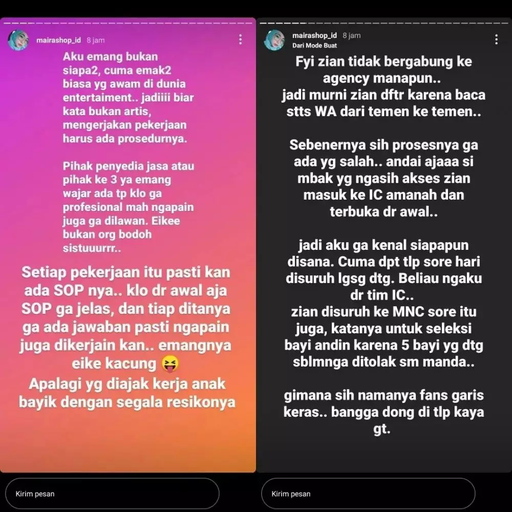 curhat ibu bayi pertama andin © Instagram curhat ibu bayi pertama andin © Instagram