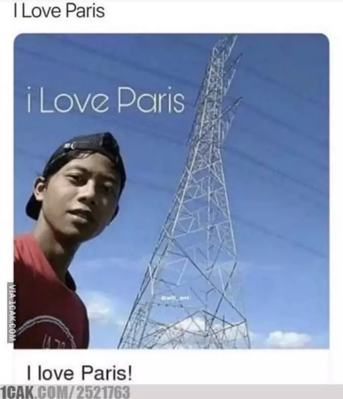 Foto editan netizen liburan ke Paris © 2022 brilio.net