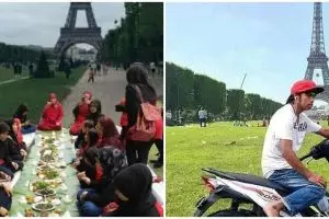 13 Foto editan netizen liburan ke Paris ini hasilnya bikin ngakak