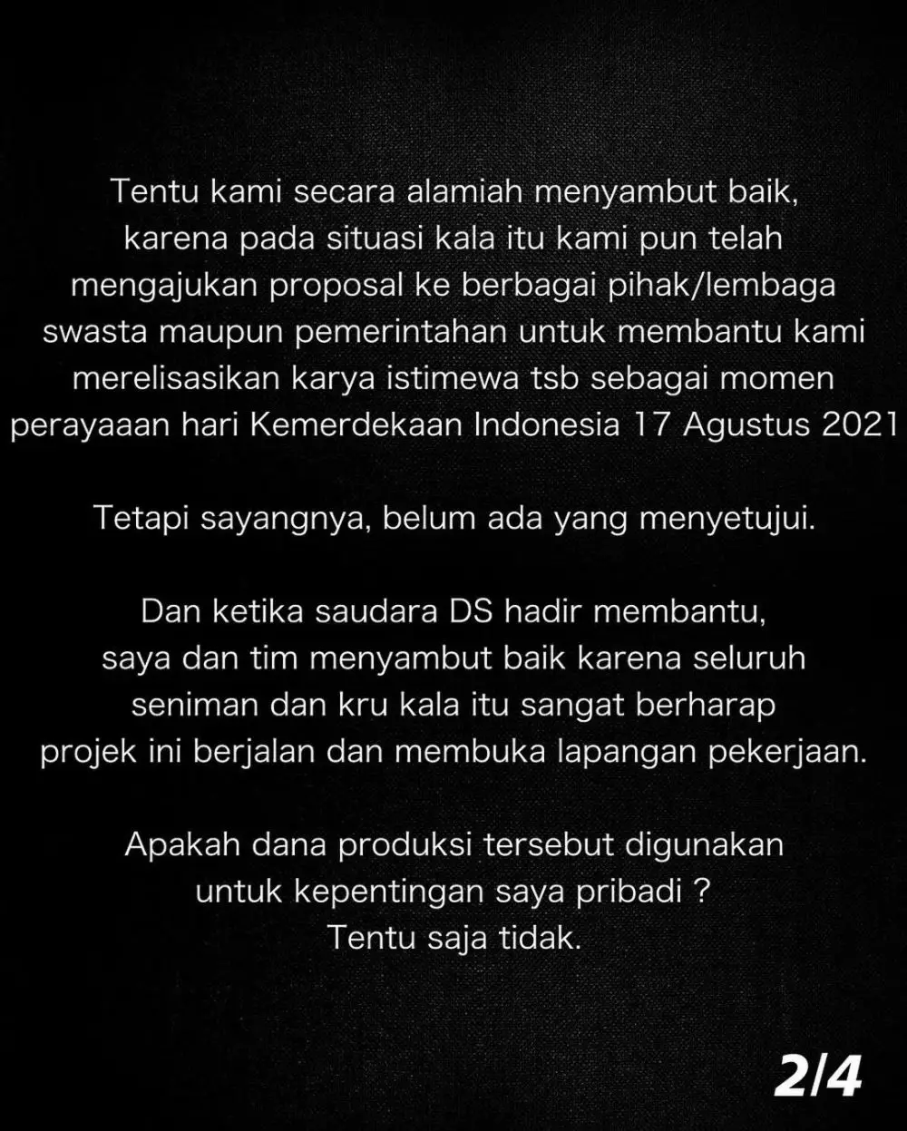 tanggapan Alffy Rev © Instagram