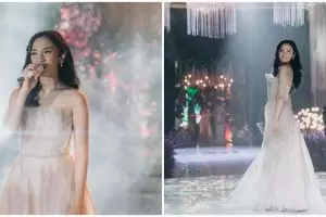 9 Pesona Lyodra nyanyi di nikahan, tak kalah cetar dari pengantin