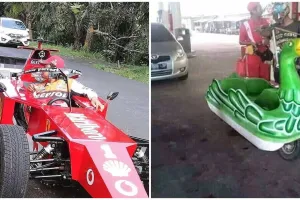 15 Potret kendaraan antimainstream saat isi bensin, absurd bukan main