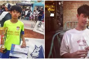 11 Potret Dhofin, putra Ibnu Jamil yang jadi atlet sepak bola