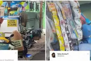 Ibu ini tawarkan barang dan jasa dalam satu motor, penuh perjuangan