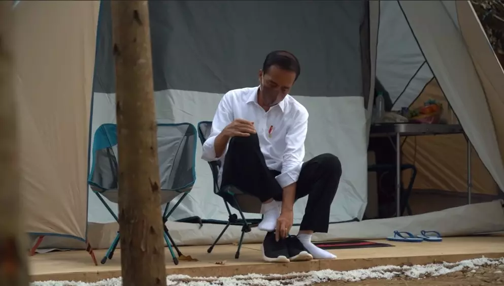 penampakan kemah jokowi di ikn © berbagai sumber penampakan kemah jokowi di ikn © berbagai sumber