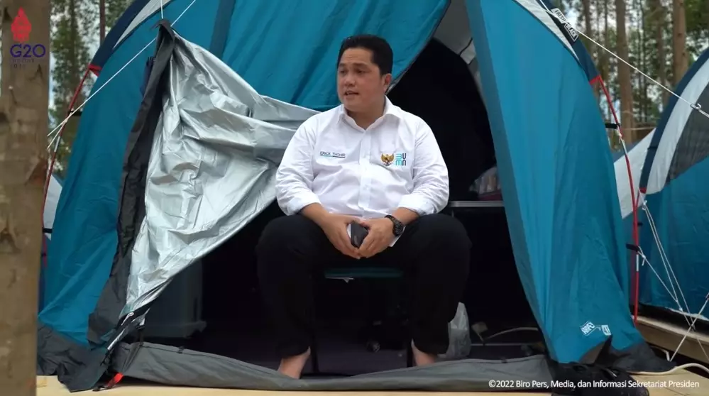 penampakan kemah jokowi di ikn © berbagai sumber penampakan kemah jokowi di ikn © berbagai sumber