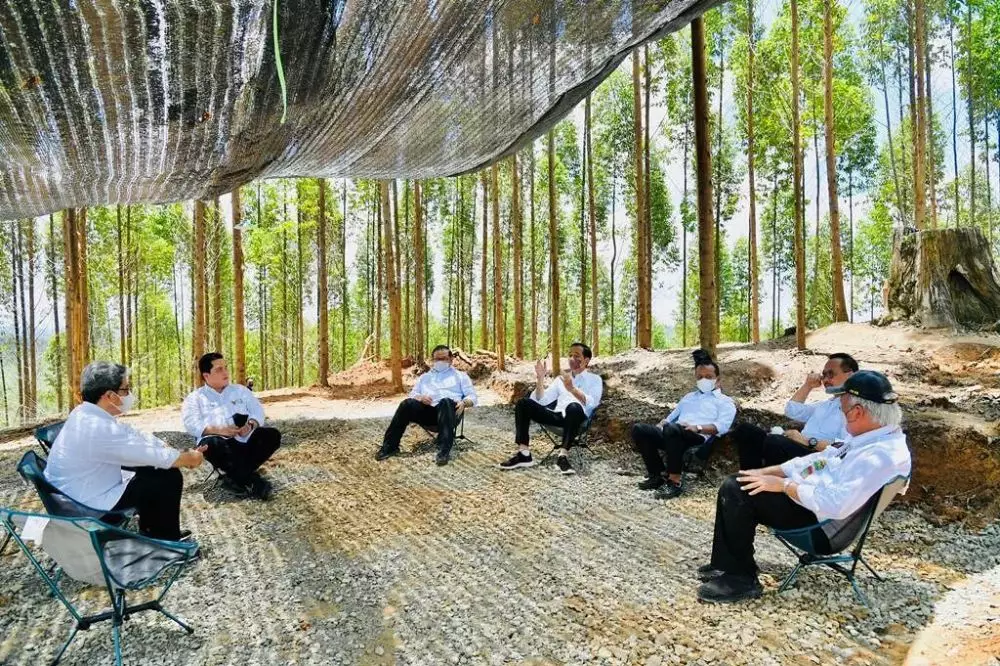 penampakan kemah jokowi di ikn © berbagai sumber penampakan kemah jokowi di ikn © berbagai sumber