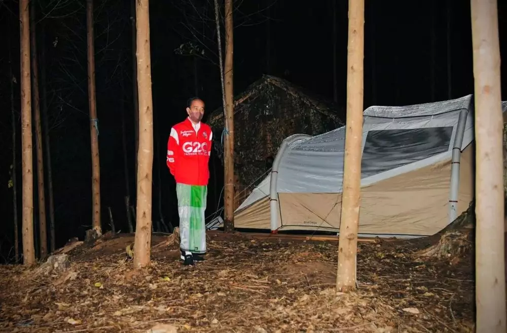 penampakan kemah jokowi di ikn © berbagai sumber penampakan kemah jokowi di ikn © berbagai sumber