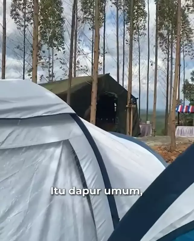 penampakan kemah jokowi di ikn © berbagai sumber penampakan kemah jokowi di ikn © berbagai sumber