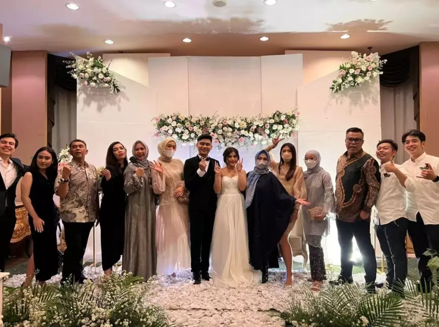 Momen nikahan Adam Rama © Instagram