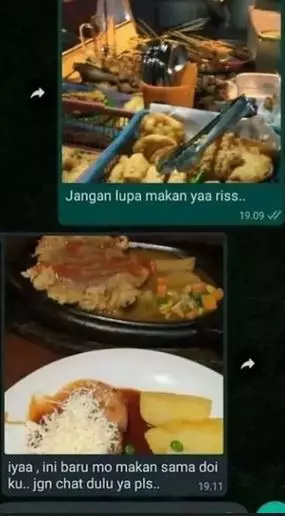 chat gebetan endingnya patah hati © Instagram