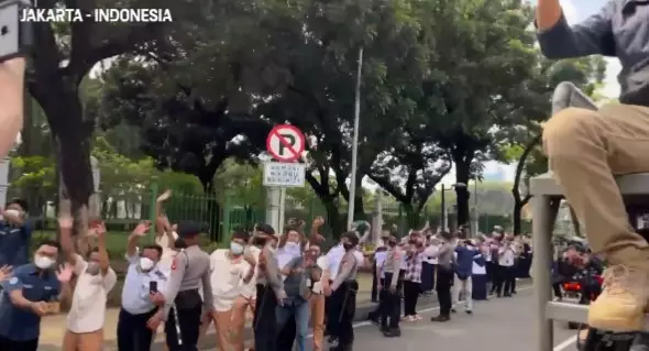 Momen parade pembalap MotoGP di Jakarta © berbagai sumber