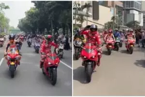 9 Momen parade pembalap MotoGP di Jakarta, disambut sorak sorai warga