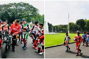 11 Momen pembalap MotoGP bertemu Presiden Jokowi