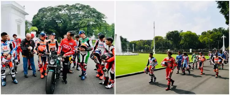 11 Momen pembalap MotoGP bertemu Presiden Jokowi