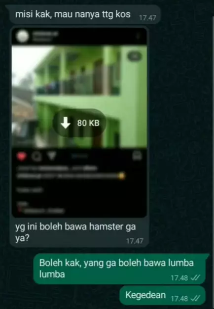 pengumuman terima kos © berbagai sumber