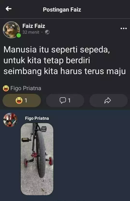 balasan di status FB nyeleneh banget © Instagram balasan di status FB nyeleneh banget © Instagram