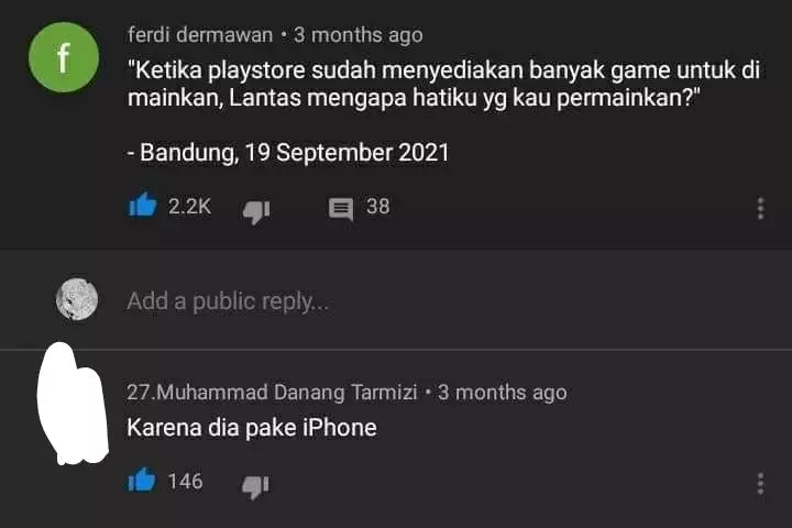 balasan di status FB nyeleneh banget © Instagram