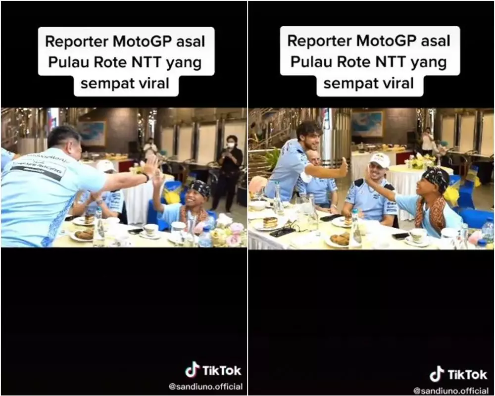 bocah asal ntt tiru komentator motogp diundang sandiaga uno © TikTok