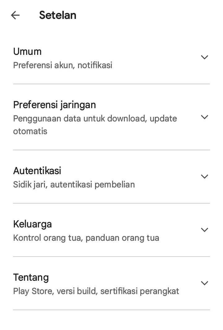 Cara hentikan pembaruan otomatis pada aplikasi Android berbagai sumber 