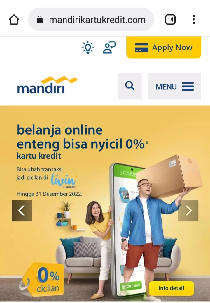 Cara membuat kartu kredit Mandiri © 2022 brilio.net