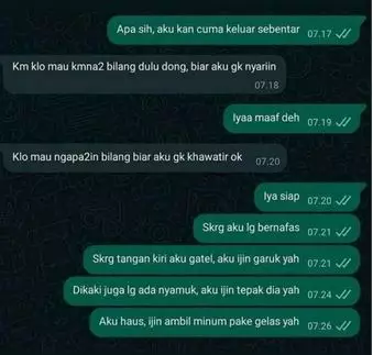 chat biar ayang senang lucu © Instagram chat biar ayang senang lucu © Instagram