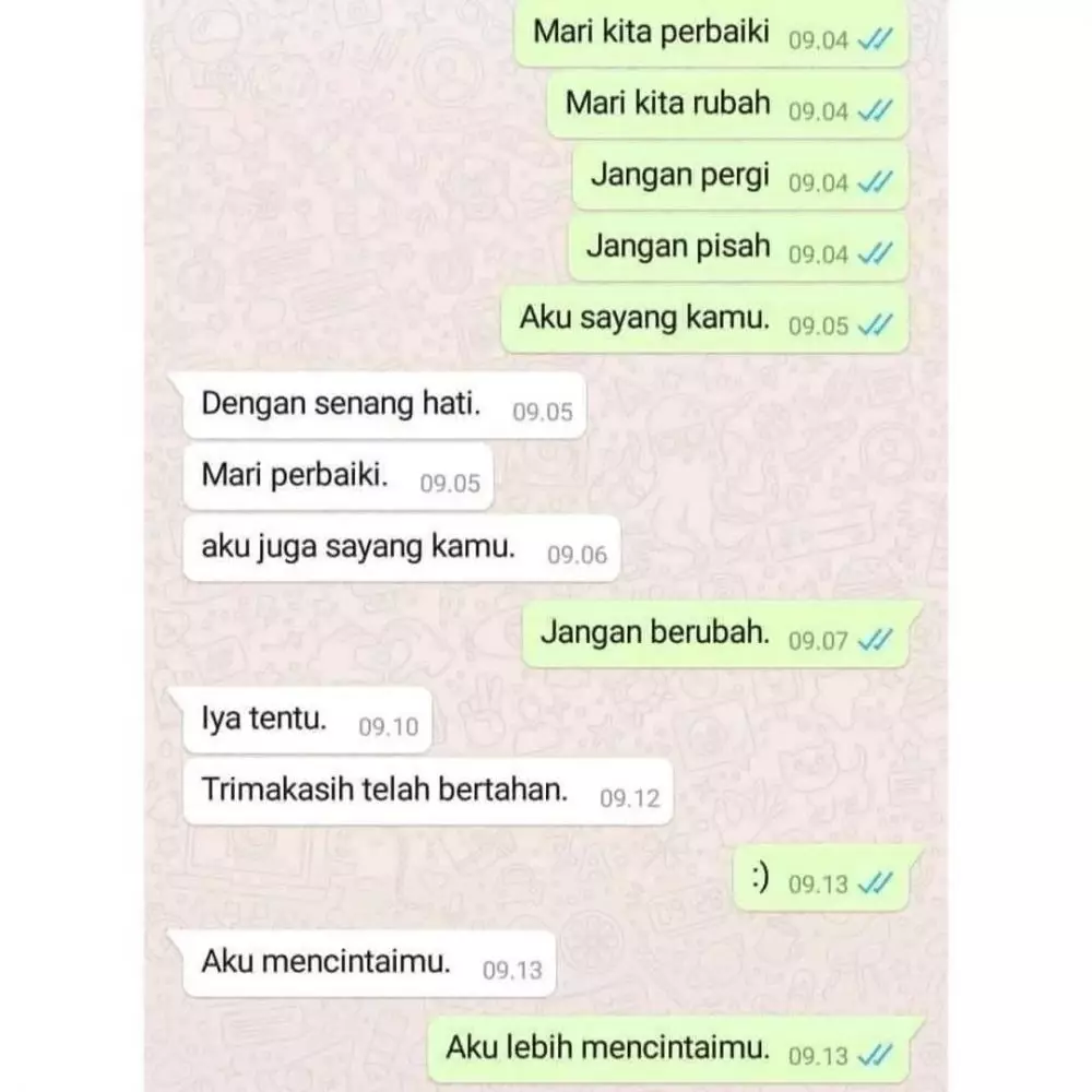 chat biar ayang senang lucu © Instagram chat biar ayang senang lucu © Instagram