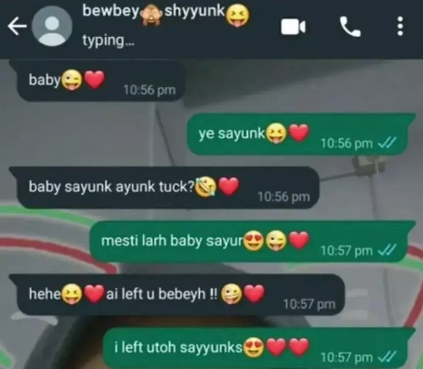 chat biar ayang senang lucu © Instagram chat biar ayang senang lucu © Instagram