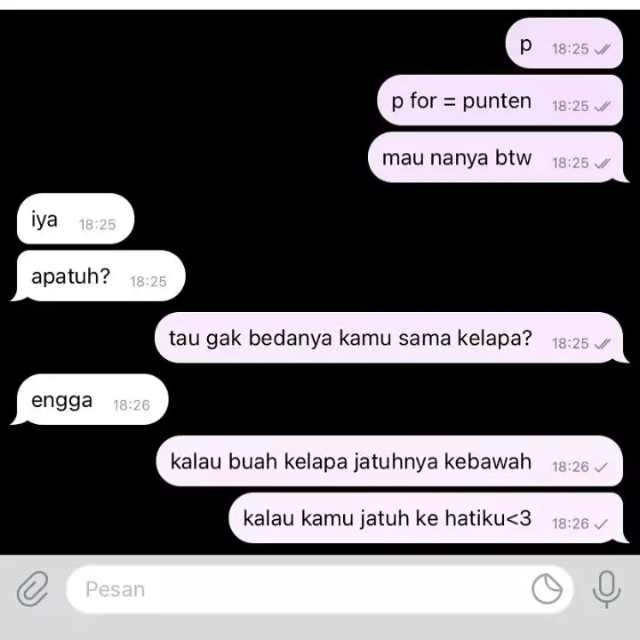 chat biar ayang senang lucu © Instagram chat biar ayang senang lucu © Instagram