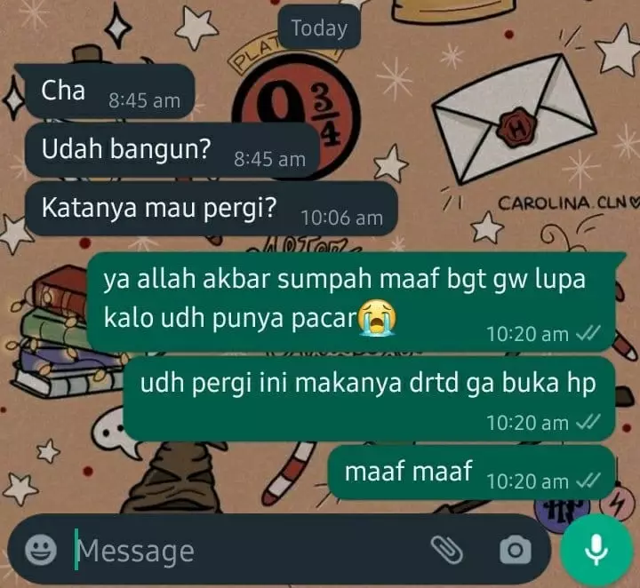 chat biar ayang senang lucu © Instagram chat biar ayang senang lucu © Instagram