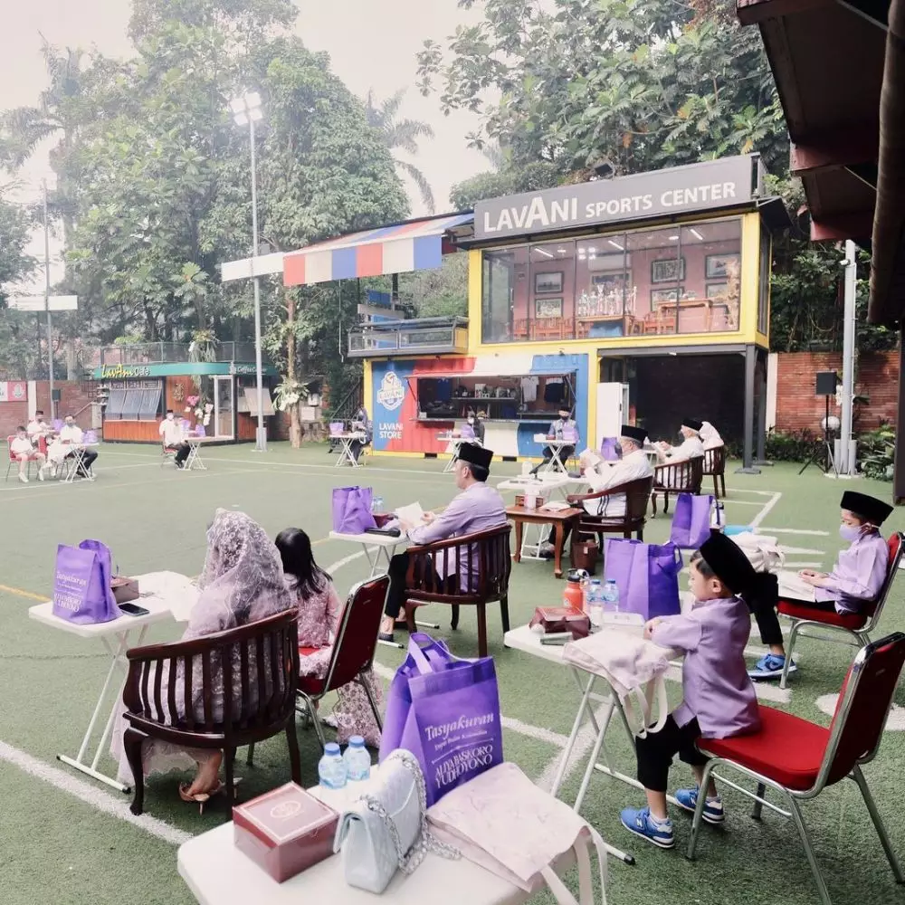 momen tasyakuran 4 bulanan aliya rajasa © instagram