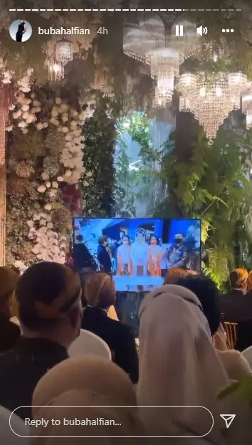 Momen akad nikah Putri Tanjung © Instagram