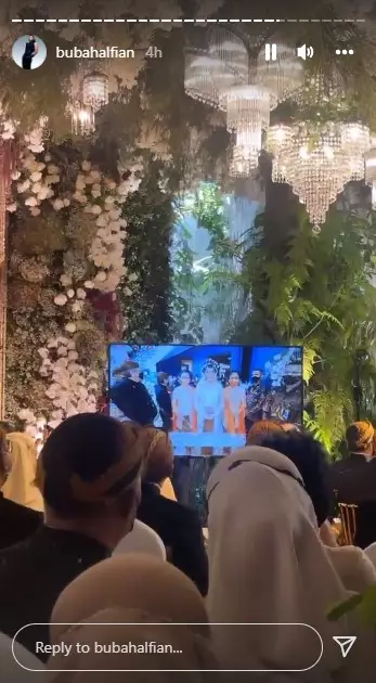 Momen akad nikah Putri Tanjung © Instagram