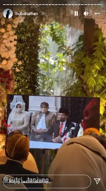 Momen akad nikah Putri Tanjung © Instagram