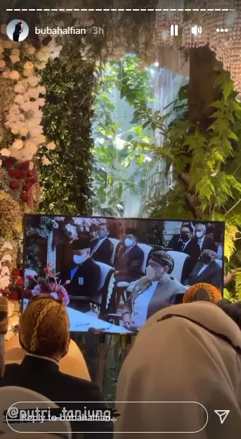 Momen akad nikah Putri Tanjung © Instagram