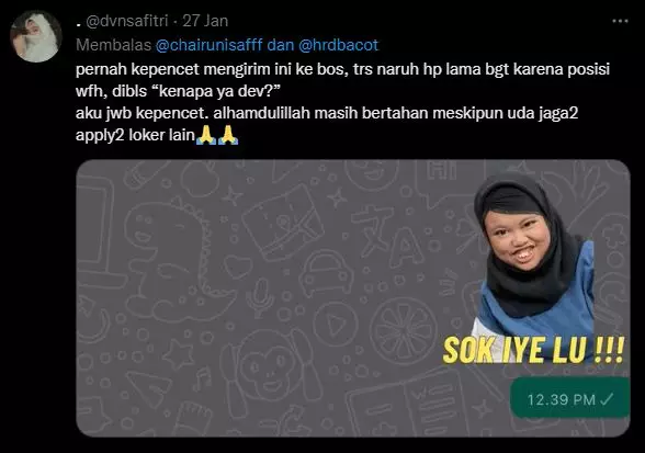 Chat typo balas pesan rekan kerja © 2022 berbagai sumber