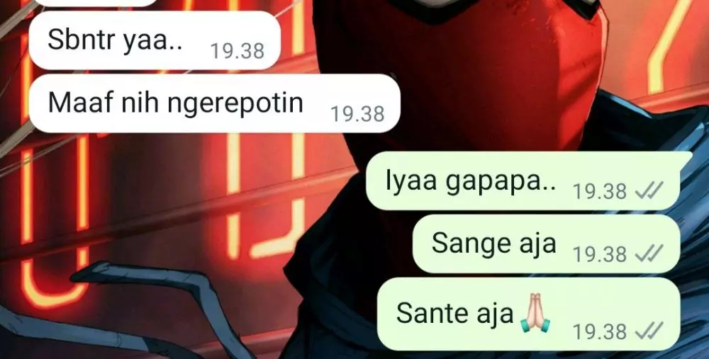 Chat typo balas pesan rekan kerja © 2022 berbagai sumber