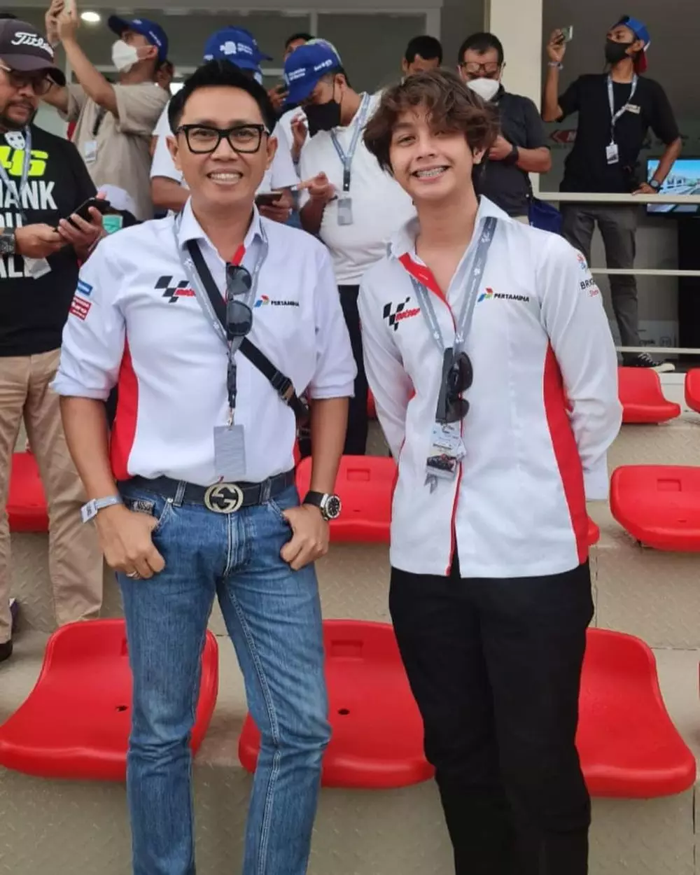 Paras anak Eko Patrio disorot saat nonton MotoGP Instagram