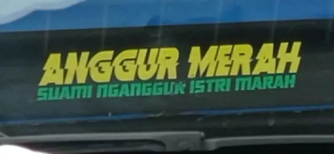 singkatan di truk © berbagai sumber singkatan di truk © berbagai sumber