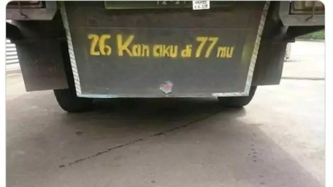 singkatan di truk © berbagai sumber singkatan di truk © berbagai sumber