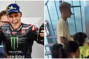 Momen Fabio Quartararo traktir anak-anak makan es krim di Lombok