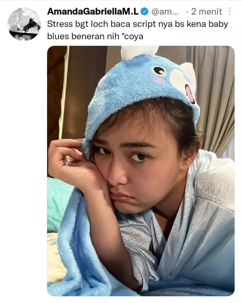 curhat amanda arya penulis baru © Instagram curhat amanda arya penulis baru © Instagram