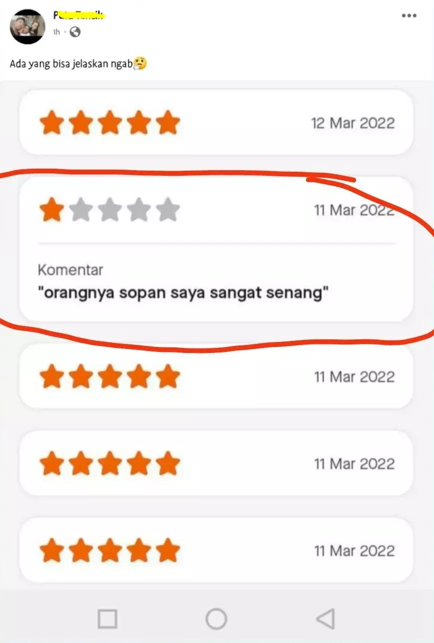 alasan beri rating bagus © Instagram