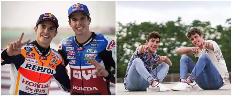 Lawan di MotoGP, ini 11 potret kompak Marc Marquez dan Alex Marquez