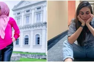 Penampilan 6 seleb pakai sepatu beda warna, gaya Syahrini tuai atensi